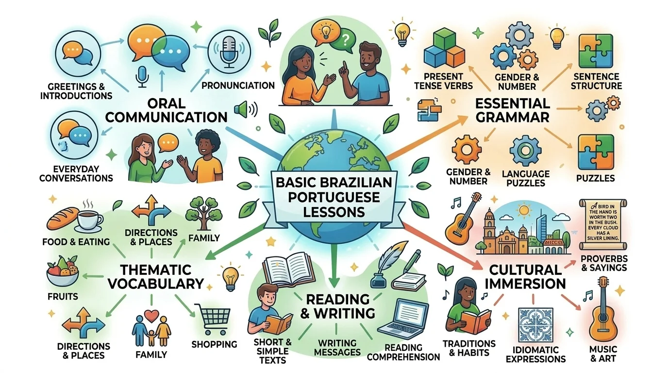 What are the basic Portuguese lessons?
